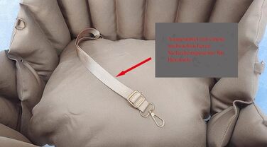 Автомобільний крісло-підвищення для собак, велике (55x42x42 см), світло-хакі. З безпечним ременем.