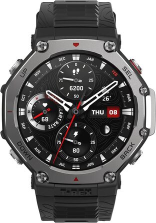 Смарт-годинник Amazfit T-Rex 3 Outdoor 48мм AMOLED GPS NFC Чорний