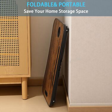 Зручний столик-підставка для ноутбука та їжі в ліжко/на диван (жовтий)