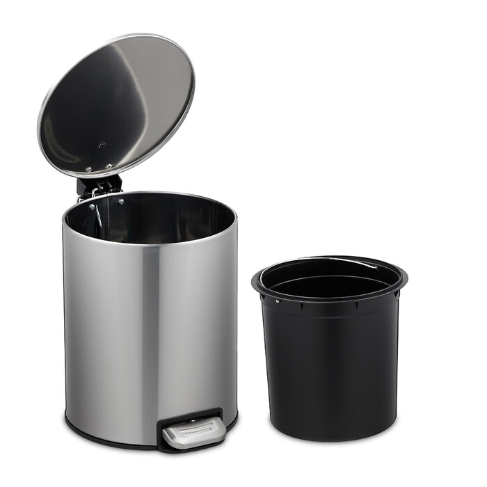 Relaxdays Stainless Steel Cosmetic Container 5 Liter