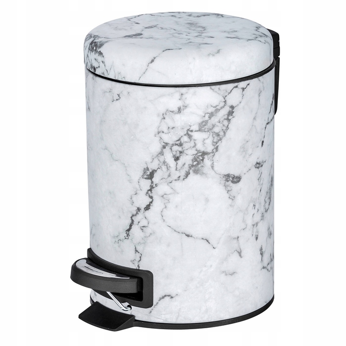 Кошик для ванної кімнати з кришкою BIAŁY ONYX, 3 л, WENKO