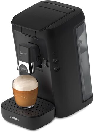 PHILIPS Senseo Maestro Coffee Pad Machine – Intense Plus Technology, Premium Espresso Quality, Eco-Friendly Design, 1.2L Water Tank, Memo Function, Descaling Indicator (CSA260/60) Black