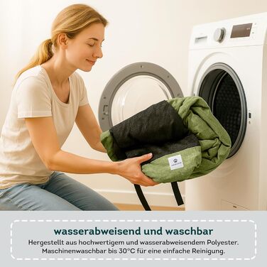 Килимок для собак Wanderpfote, 75x50 см – ортопедичний, водовідштовхувальний, для подорожей – зелений