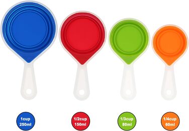 MEASURING_CUP Camping Kitchen Accessories, Measuring Cup and Spoon Set