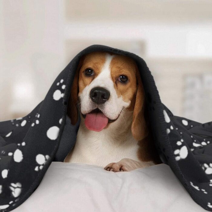 М'яка флісова підстилка для собак і котів Nobleza, 75x75 см (120x100), чорна