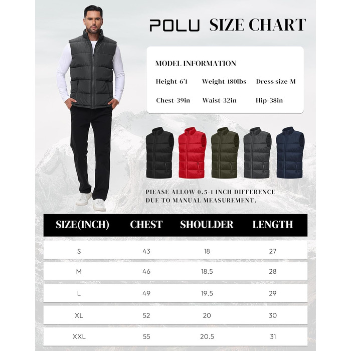 Чоловіча пухова жилетка, водовідштовхуюча, без рукавів, зі стійким коміром, на блискавці, зимова, теплий верхній одяг (M, сірий темно-сірий)