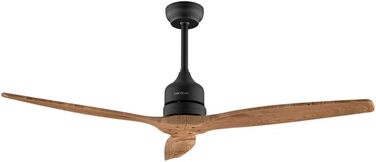 Вентилятор стельовий Cecotec EnergySilence Aero 5270 DarkWood, 40W, 132 см, 3 лопаті, регулювання висоти, 6 швидкостей, для літа та зими, чорний, темне дерево