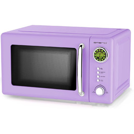 Мікрохвильова піч Emerio MW-112141.4 Lila/Purple/Violett 700 Вт, 20 л, поворотний столик, ретро дизайн