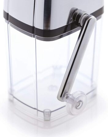 BarCraft Ice Crusher for Cocktails, with Ice Scoop, Plastic and Stainless Steel, 15.5 x 13.5 x 28cm, Transparent/Silver