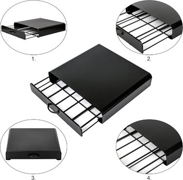 Тримач для капсул кави Exzact, сумісний з Dolce Gusto (32 капсули) – стійка для капсул кави Dolce Gusto, диспенсер/стійка/тримач капсул – 360° обертання та протиковзаюча поверхня (Dolce Gusto x 36)