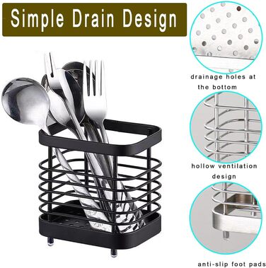 Bathroom Toothbrush Holder (black)
