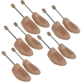 DELFA 5-Piece Shoe Stretcher Shoe Former Shoe Expander Birchwood with Metal Spring