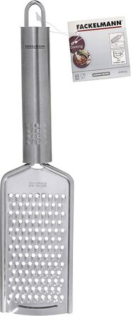 Подрібнювач часнику Fackelmann OVALGRIFF з нержавіючої сталі, ергономічна ручка, сріблястий, 1 шт.