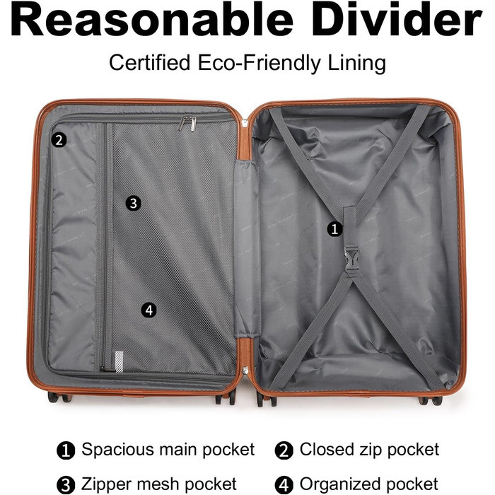 Чемодан ручної поклажі British Traveller 54x36.5x21.5 см з косметичкою, ABS+PC, блакитний