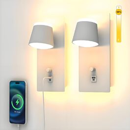 Сучасна LED-стілева лампа Sytmhoe з димуванням, керуванням через додаток, 12W, 960LM, акрил, з пультом, для спальні/вітальні, 85-265V, сріблястого кольору, 2 шт.