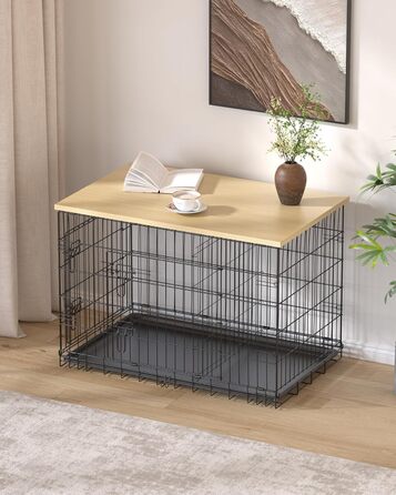 Насадка на собачий вольєр Piskyet, дерев'яна робоча поверхня, 122x76x2 см, натуральний колір