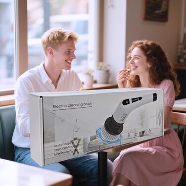 Електрична щітка для чищення швів та поверхонь, 10 насадок, регульована ручка, для ванної, кухні, авто, підлоги