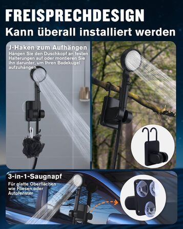 Портативна душова кабіна для кемпінгу з акумулятором 10000mAh та 20л баком. Комплект для відпочинку на природі, в авто та для миття тварин
