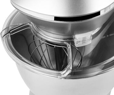 Планетарний міксер MalTecChef 2200 Вт, 6 л, 6 швидкостей, чорний, насадки для замісу тіста, збивання, кухонний комбайн
