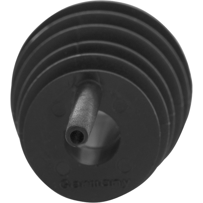 Наливник для пляшок Westmark Inox Eco-Pour, нержавіюча сталь, з кришкою та повітряною трубкою, чорний/хромований, 45372280