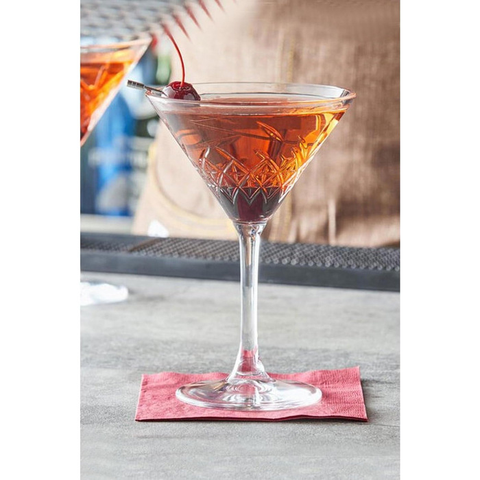 Набір келихів Мартіні 6 шт. 175 мл, келихи Cosmopolitan, келихи для коктейлів, келихи для вечірок (без свинцю, придатні для миття в посудомийній машині)