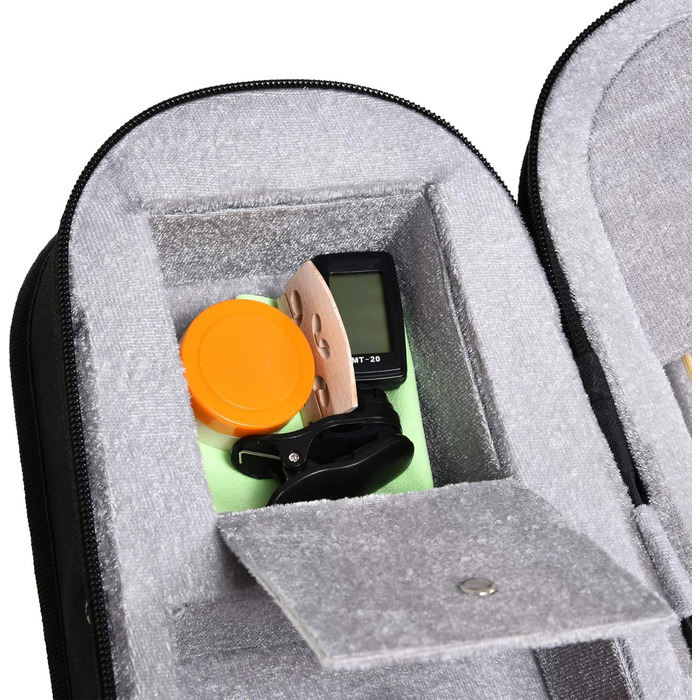 Скрипка HOMCOM 4/4 повного розміру з аксесуарами: футляр, тюнер, підставка, стрічка, каніфоль, запасні струни та ганчірка. Корпус з ялини та клену