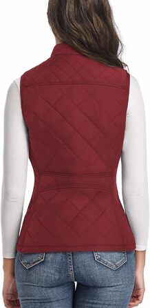 Жіноча жилетка LONGKING легка з коміром, без рукавів, червона. Ідеальна для активного відпочинку та повсякденного носіння.