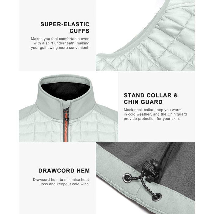 Little Donkey Andy Легка пухова жилетка для чоловіків, тепла безрукавка, Outdoor-куртка для походів, подорожей та бігу (XL, світло-сірий)