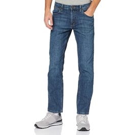 Джинси чоловічі Wrangler Straight Regular Fit, сині з чорним, W30-W44, 34W/32L Authentic Blue