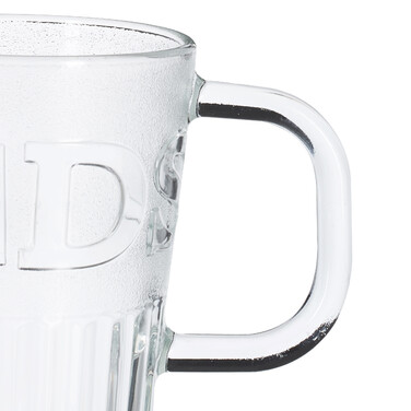 Relaxdays Set of 2 Handle Glasses