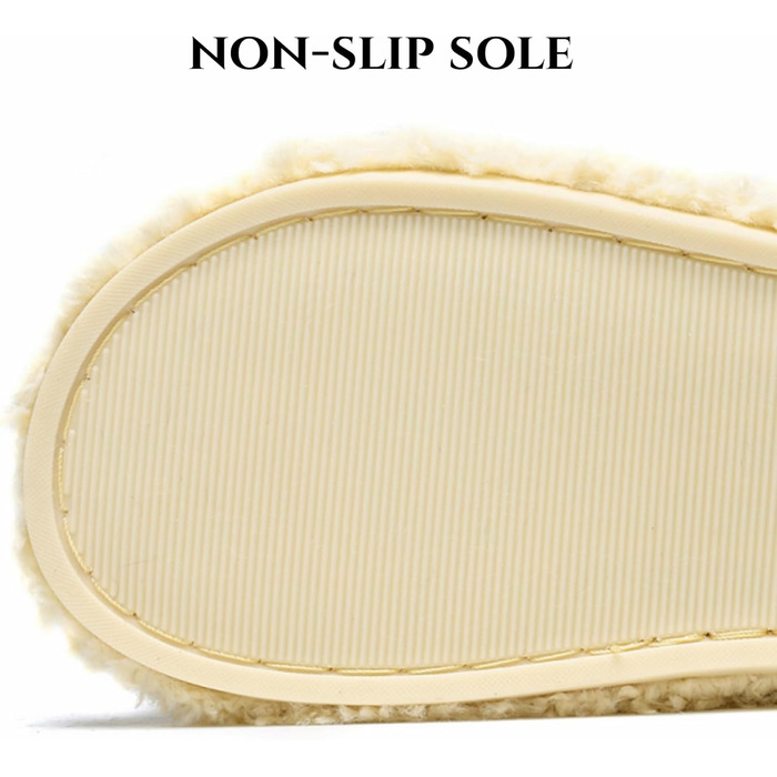 Жіночі плюшеві домашні тапочки SMajong, зимові, теплі, м'які, з антиковзким покриттям, зручні, з підкладкою, слайдери, 36/37 EU, бежевий