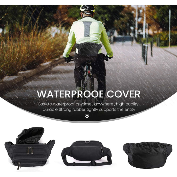 Чоловіча та жіноча бананка/поясна сумка CXWMZY, камуфляж/чорний, універсальний розмір