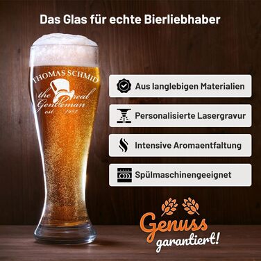 Пивний келих Weizenbierglas 0,5л з гравіюванням 