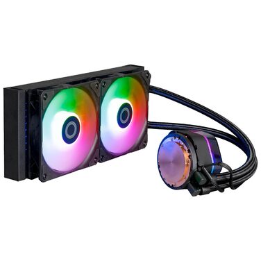 Cooler Master MasterLiquid 360 Stealth: Світлодіодна СРU-Водяна Система Охолодження - AIO (300W), Подвійна помпа, 120мм вентилятори Mobius, LGA1851/1700/AM5/AM4, RGB