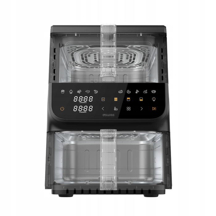 Аерофритюрниця 4Swiss ABB-225 з двома чашами, 2500 Вт, 10 л