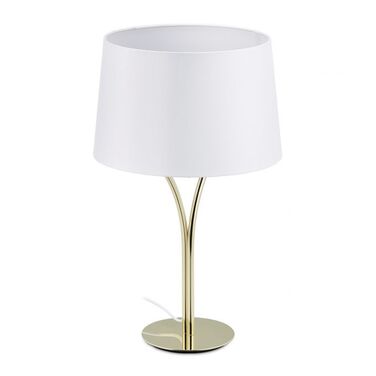 Relaxdays Vintage Table Lamp with Fabric Shade