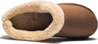 Домашні тапочки NewDenBer для чоловіків з піною Memory Foam, теплі, зручні, м'які, з плюшевою підкладкою, зимові, з неслизькою гумовою підошвою, 43/44 EU, Коричневий кавовий