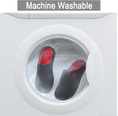 Чоловічі халапи RockDove Original з двокольоровим дизайном та піною з пам'яті (48 EU, чорний та червоний)