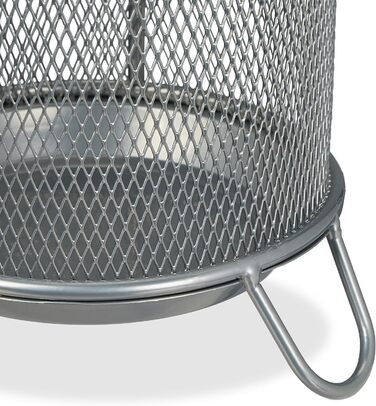 Стійка для парасоль під Relaxdays, металева, діаметр 52,5 x 16 см, сучасний дизайн, срібна