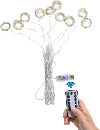 Льодогенератор Yizhet 3x3м з 300 LED (тепле світло) – вологостійкий декор для дому, вечірки, Різдва, тераси