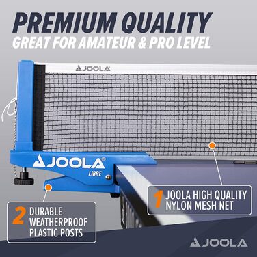 Сітка для настільного тенісу JOOLA LIBRE Outdoor - регульована, для відпочинку
