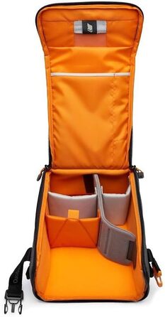 Lowepro GearUp Creator Box Large II - сумка для бездзеркальних та DSLR камер, помаранчевий колір, з QuickDoor доступом, виготовлена з перероблених матеріалів