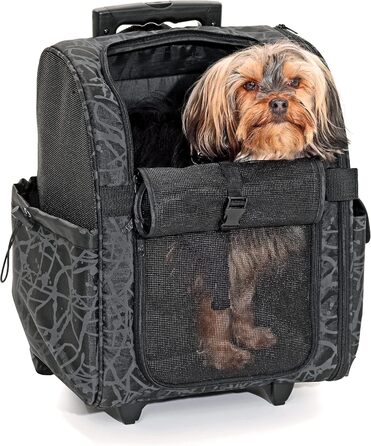 Чемодан Karlie Smart Trolley City L чорного кольору, 52 x 29 x 32 см