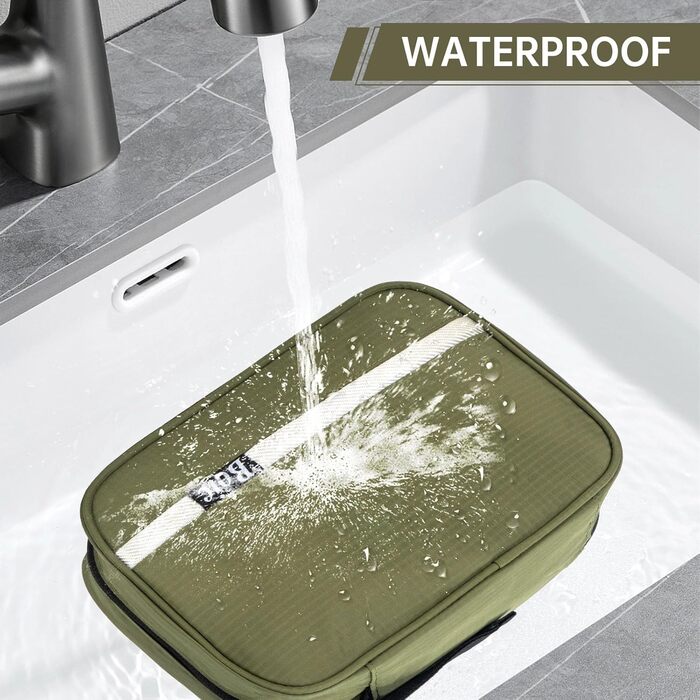 Сумка-органайзер для косметики та туалетних аксесуарів Caping Oxford (зелена, велика)