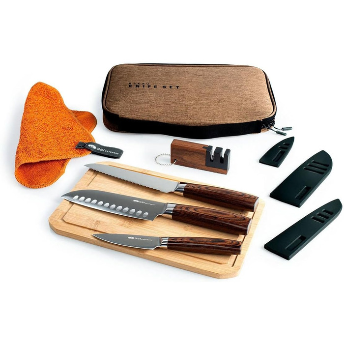 Набір кухонних аксесуарів Gsi Gourmet Backpack Kitchen, 7 предметів, багатобарвний