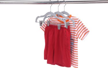 Вішалки для одягу: спідниці, штани, блузки, піджаки, сорочки, легінси. 360° обертання, рожевий/сірий, 10 шт.