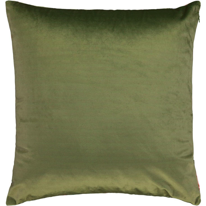 Декоративна подушка ESSENZA Fleur Moss 50x50 см, поліестер, оксамит, з квітковим принтом (піон, тюльпан)