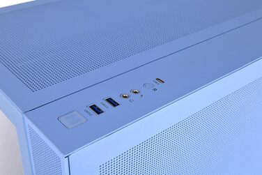 Корпус для ПК Thermaltake View 380 TG ARGB Mid Tower, 25 Years Hydrangea Blue Limited Edition, блакитний