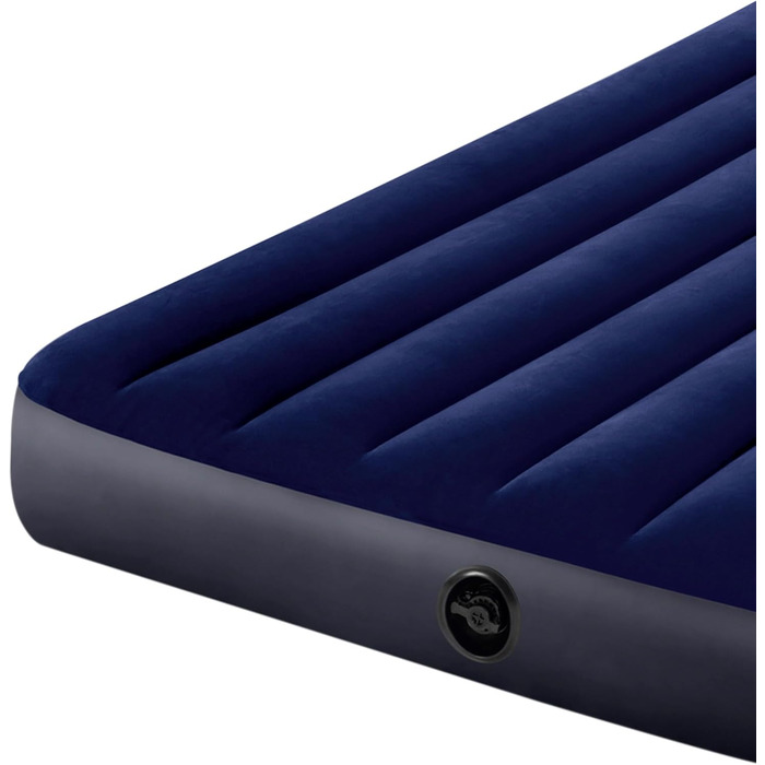 Надувний матрац Intex Classic Downy Blue Dura-Beam Twin, 191 x 99 x 25 см