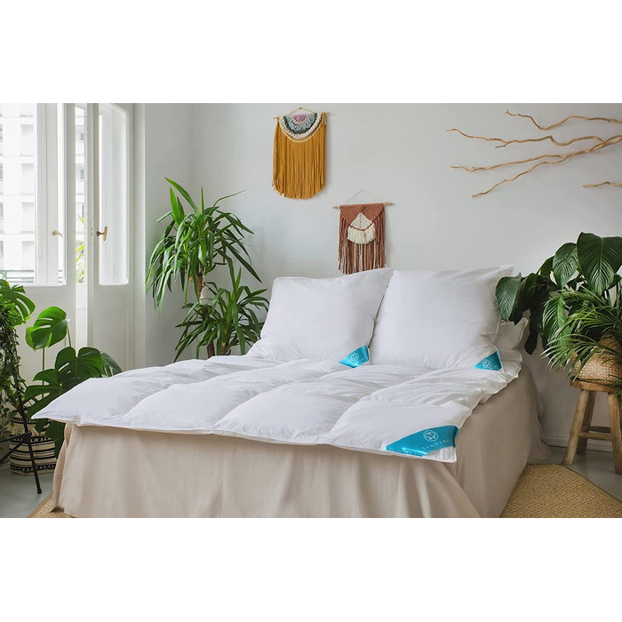 Ковдра Sandaro Home з гусячого пуху, стьобана, 100% натуральна, сертифікат Öko-Tex, 135x200 см, 1400 г